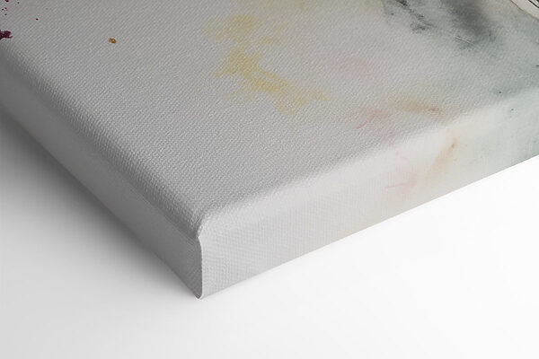 Painting of flowers on a white surface