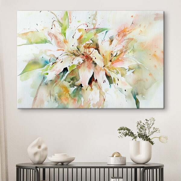 Cuadros Pintura de flores sobre una superficie blanca (SKU: s43298) Cuadros Cuadros Pintura de flores sobre una superficie blanca (SKU: s43298)