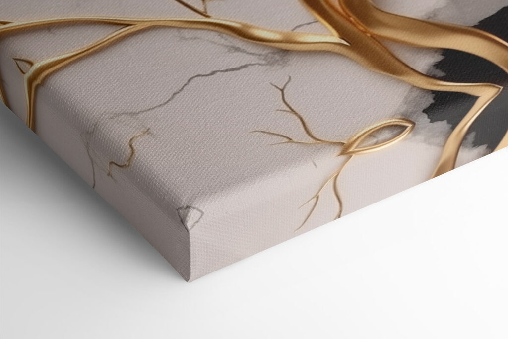 Elegant tree branches on marble backdrop Elegant tree branches on marble backdrop