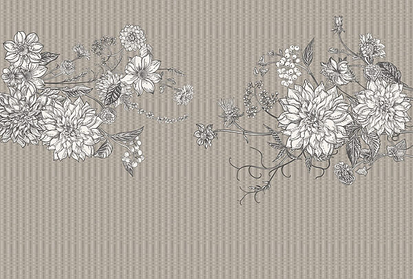 Elegante ilustración floral sobre fondo texturizado Elegante ilustración floral sobre fondo texturizado