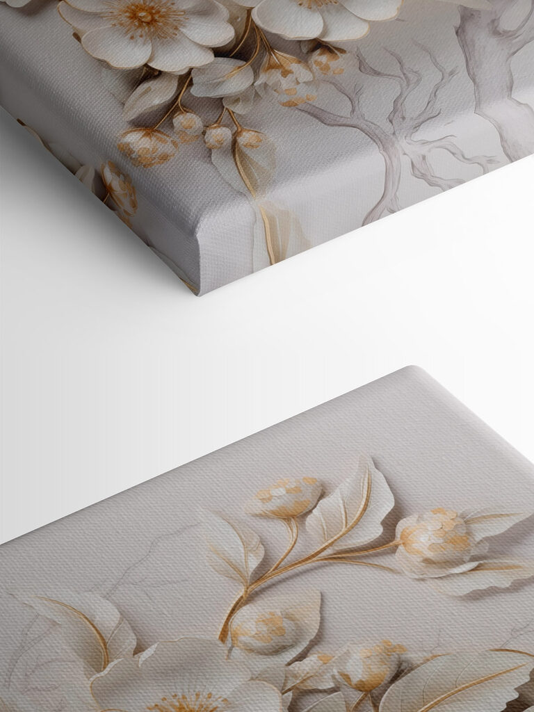 Intricate floral design in soft hues Intricate floral design in soft hues