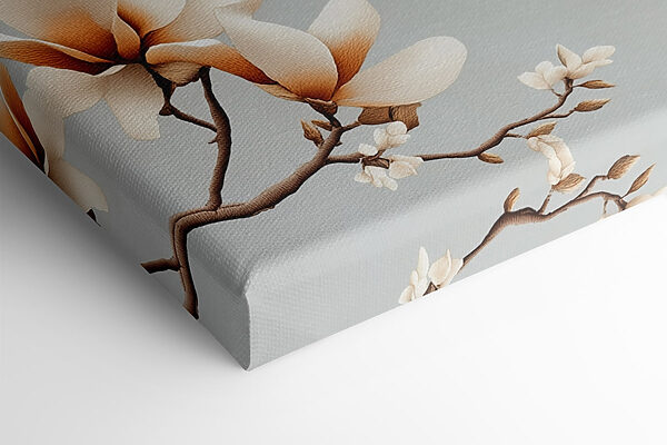 Bird on a branch with flowers