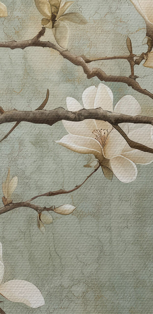 White flowers on a branch White flowers on a branch