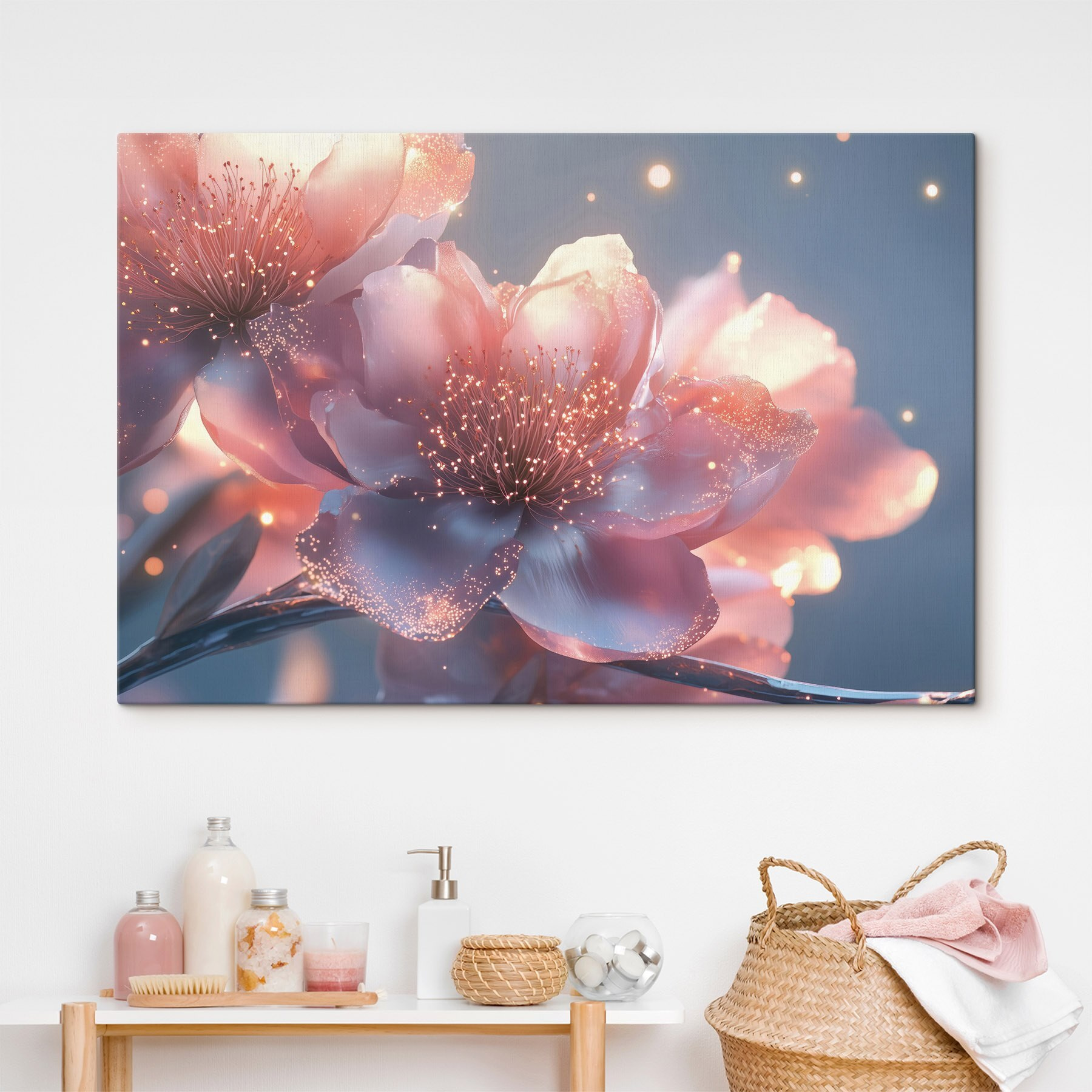 Delicate blooms in soft pastel hues Delicate blooms in soft pastel hues