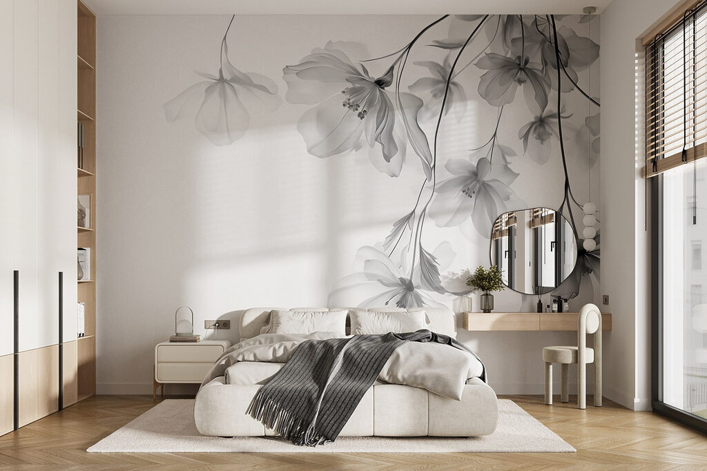 Delicate blooms on a soft backdrop