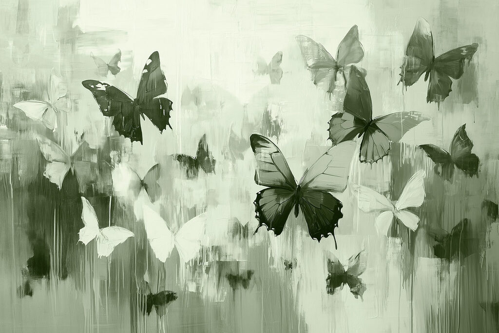 Grupo de mariposas volando Grupo de mariposas volando