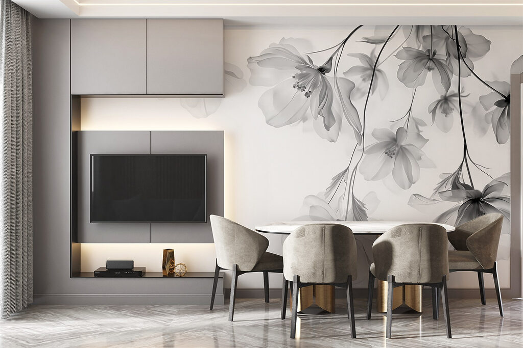 Delicate blooms on a soft backdrop