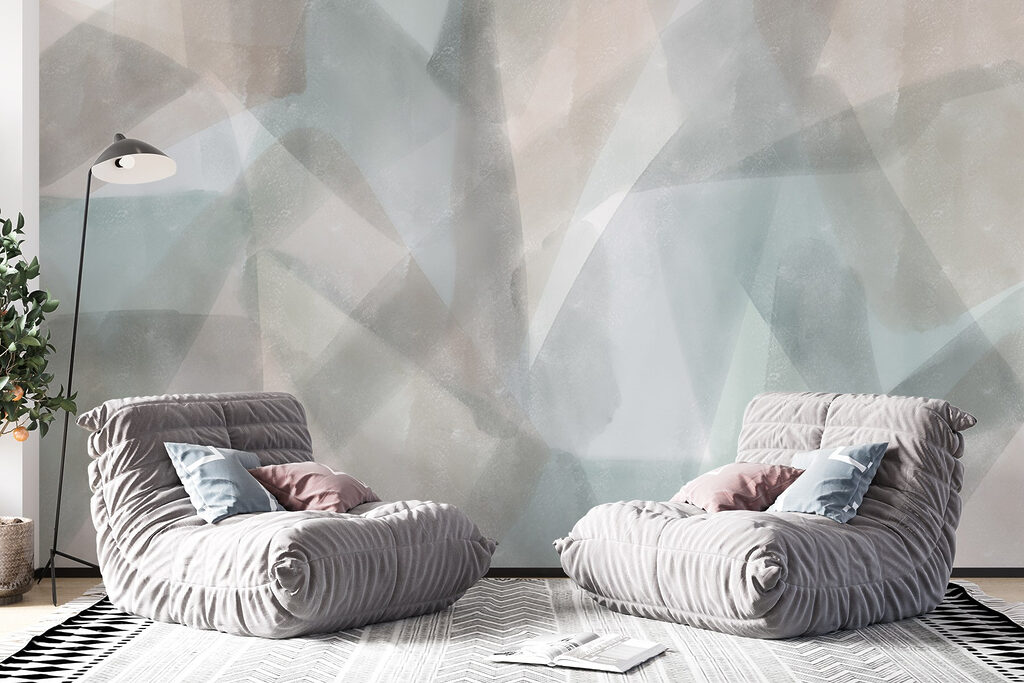 Subtle hues and soft textures blend