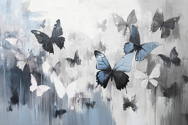 Pintura de mariposas volando Pintura de mariposas volando