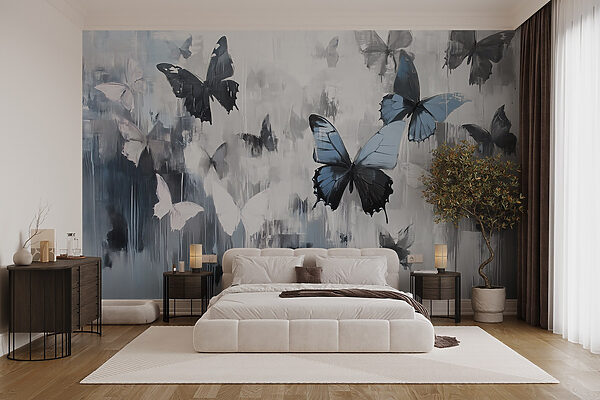 Pintura de mariposas volando Pintura de mariposas volando