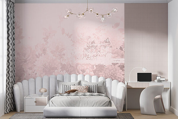 Group of flowers on a white background