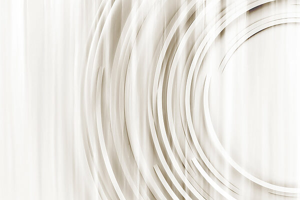 White and grey background with circles