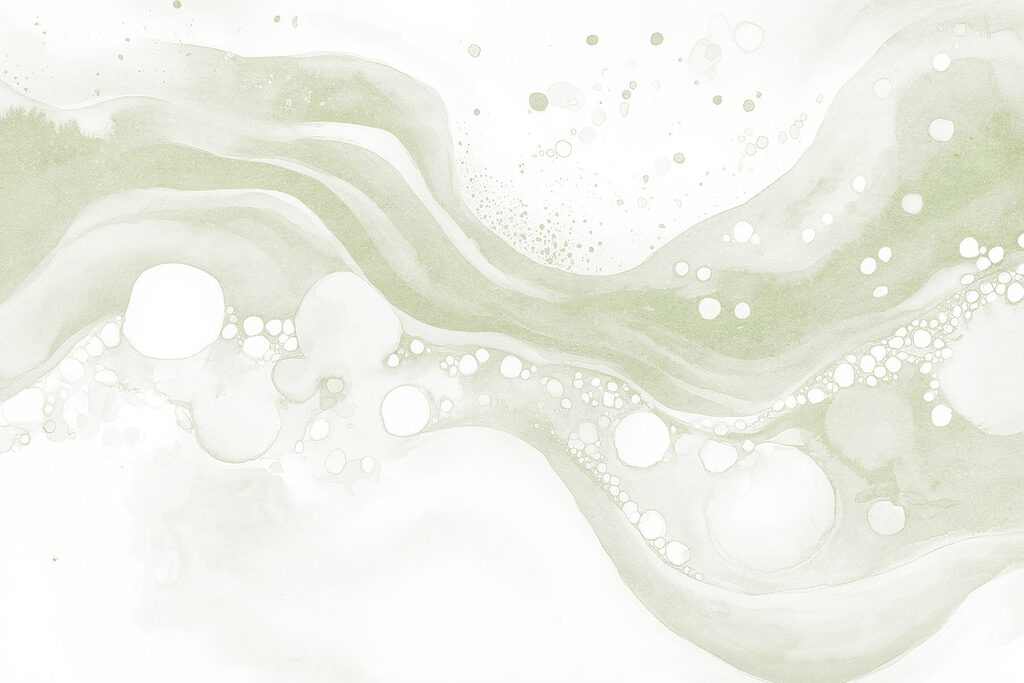 White and green paint