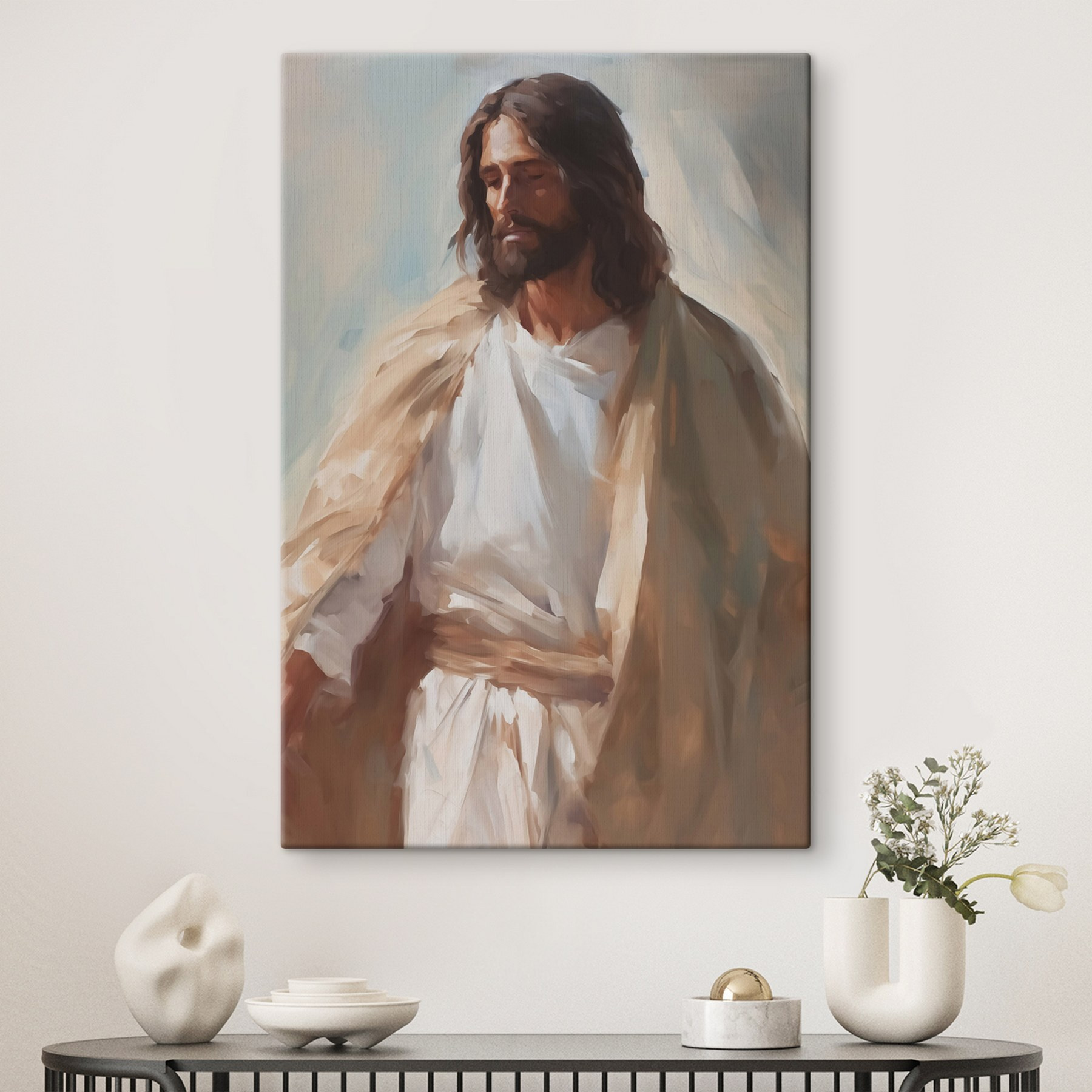 Painting of a man wearing a robe Painting of a man wearing a robe