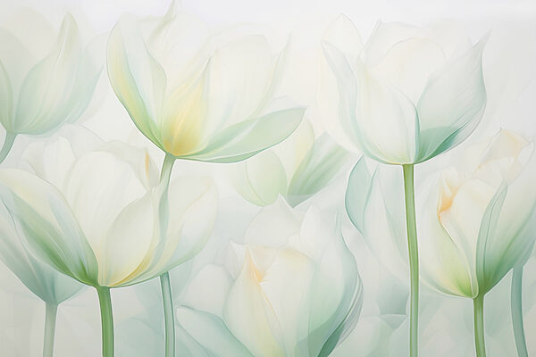 Soft petals in gentle hues