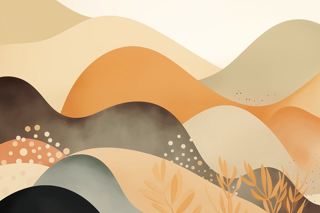 Pintura de un paisaje desértico Pintura de un paisaje desértico