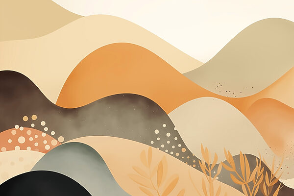 Pintura de un paisaje desértico Pintura de un paisaje desértico