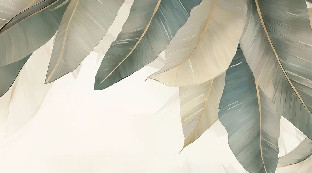Soft, muted tones of natural leaves Soft, muted tones of natural leaves