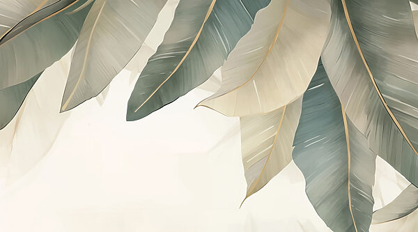 Soft, muted tones of natural leaves Soft, muted tones of natural leaves