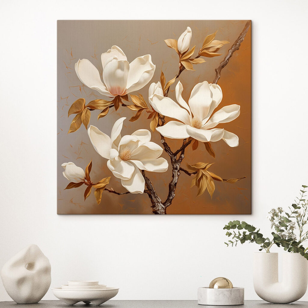 White flowers on a branch