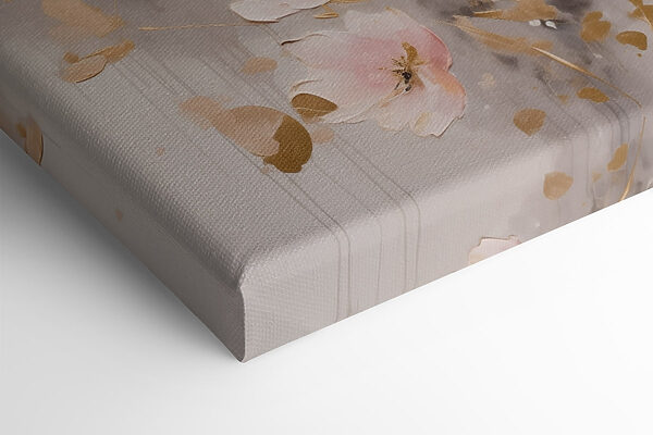 Painting of flowers on a white surface Painting of flowers on a white surface