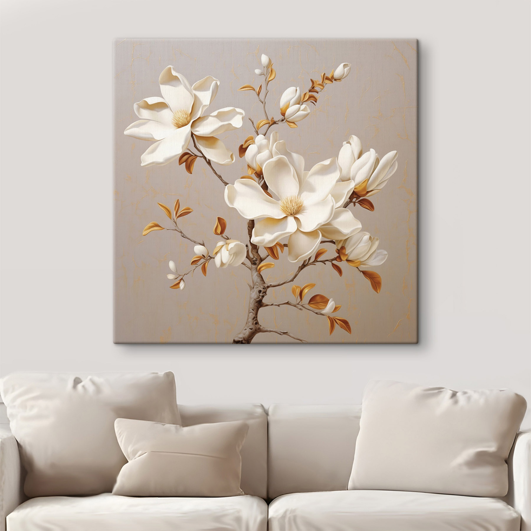 White flowers on a branch White flowers on a branch