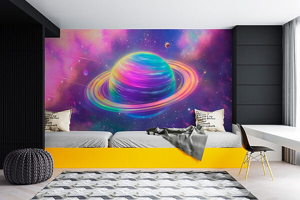 Colorido planeta en el espacio Colorido planeta en el espacio