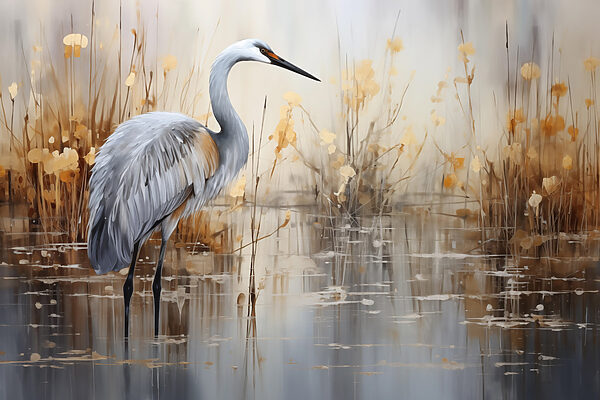 Bird standing in water Bird standing in water