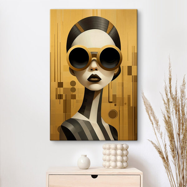 Woman wearing goggles