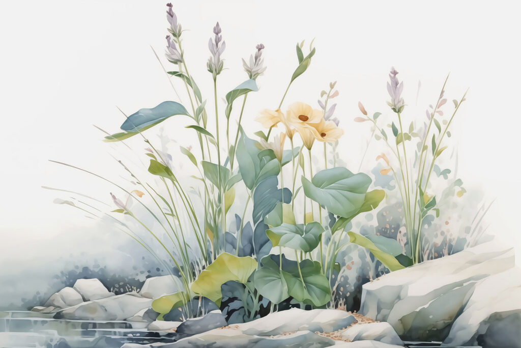 Pintura de flores y plantas Pintura de flores y plantas
