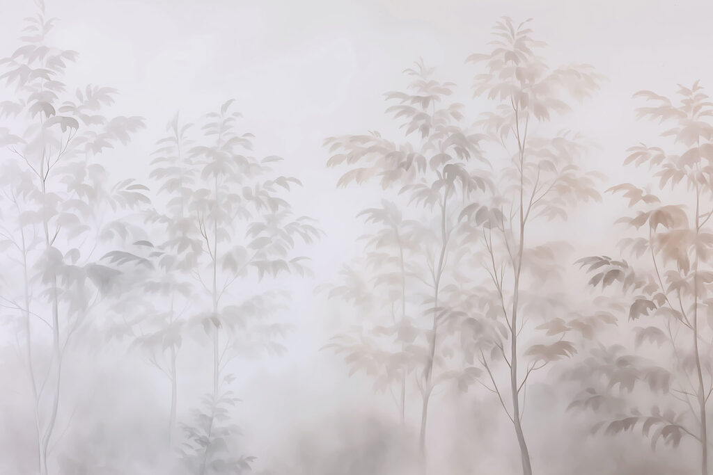 Trees in the fog