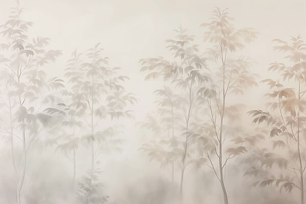 Trees in the fog