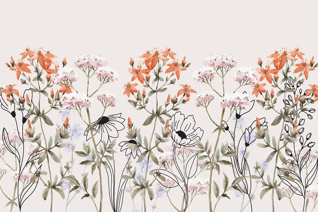 Whimsical floral arrangement in soft tones Whimsical floral arrangement in soft tones