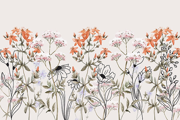 Whimsical floral arrangement in soft tones Whimsical floral arrangement in soft tones