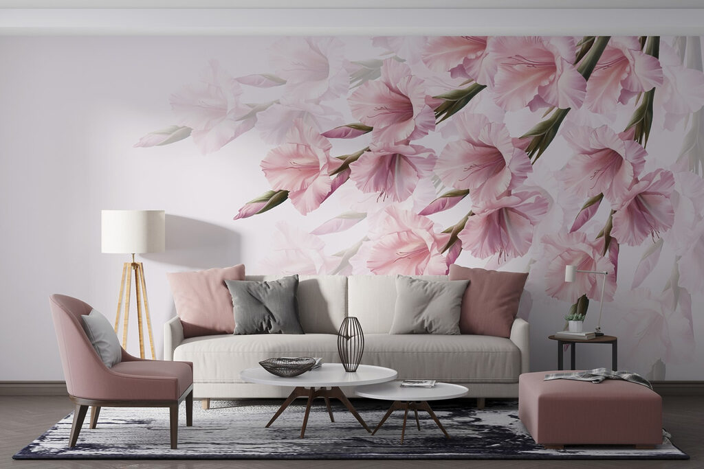 Group of pink flowers Group of pink flowers