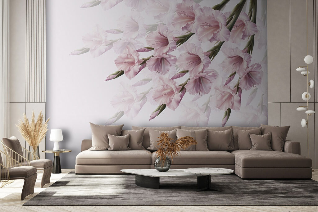 Group of pink flowers Group of pink flowers