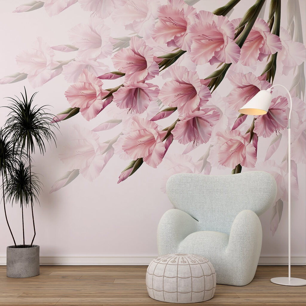 Group of pink flowers Group of pink flowers