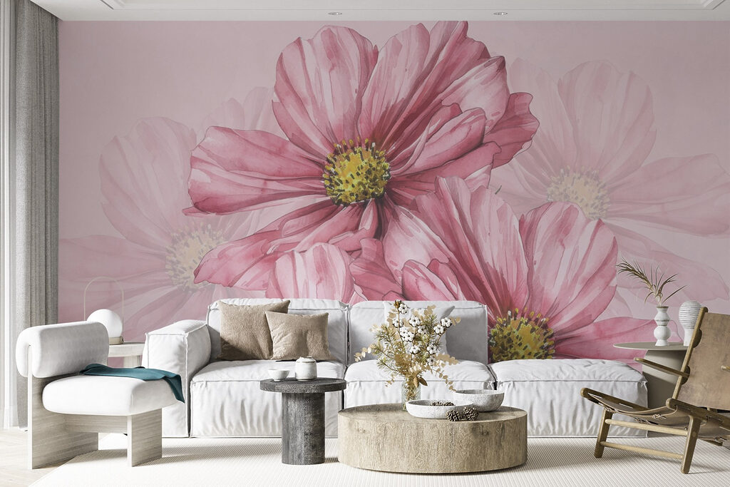 Group of pink flowers