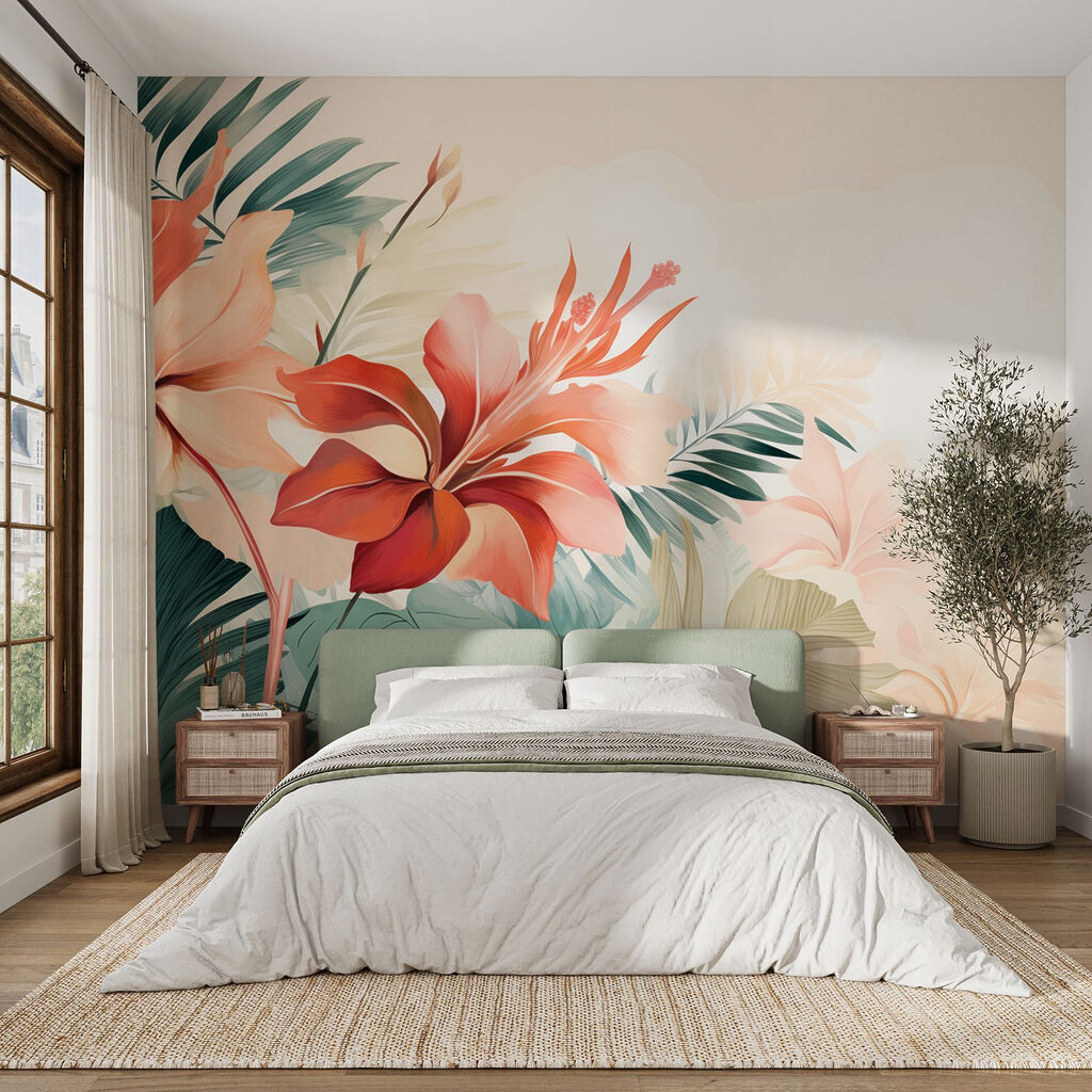 Delicate blooms in soft pastels