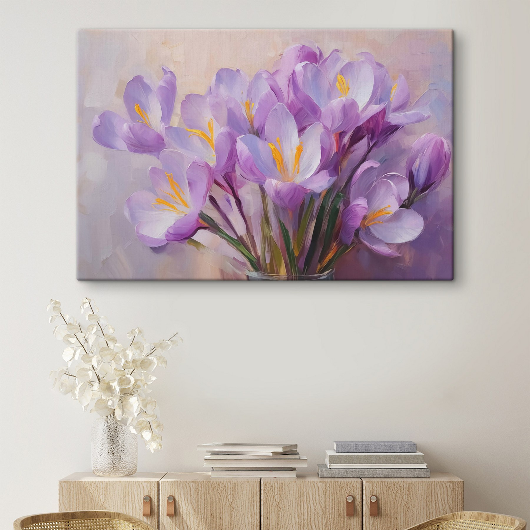 Delicate blooms in soft hues