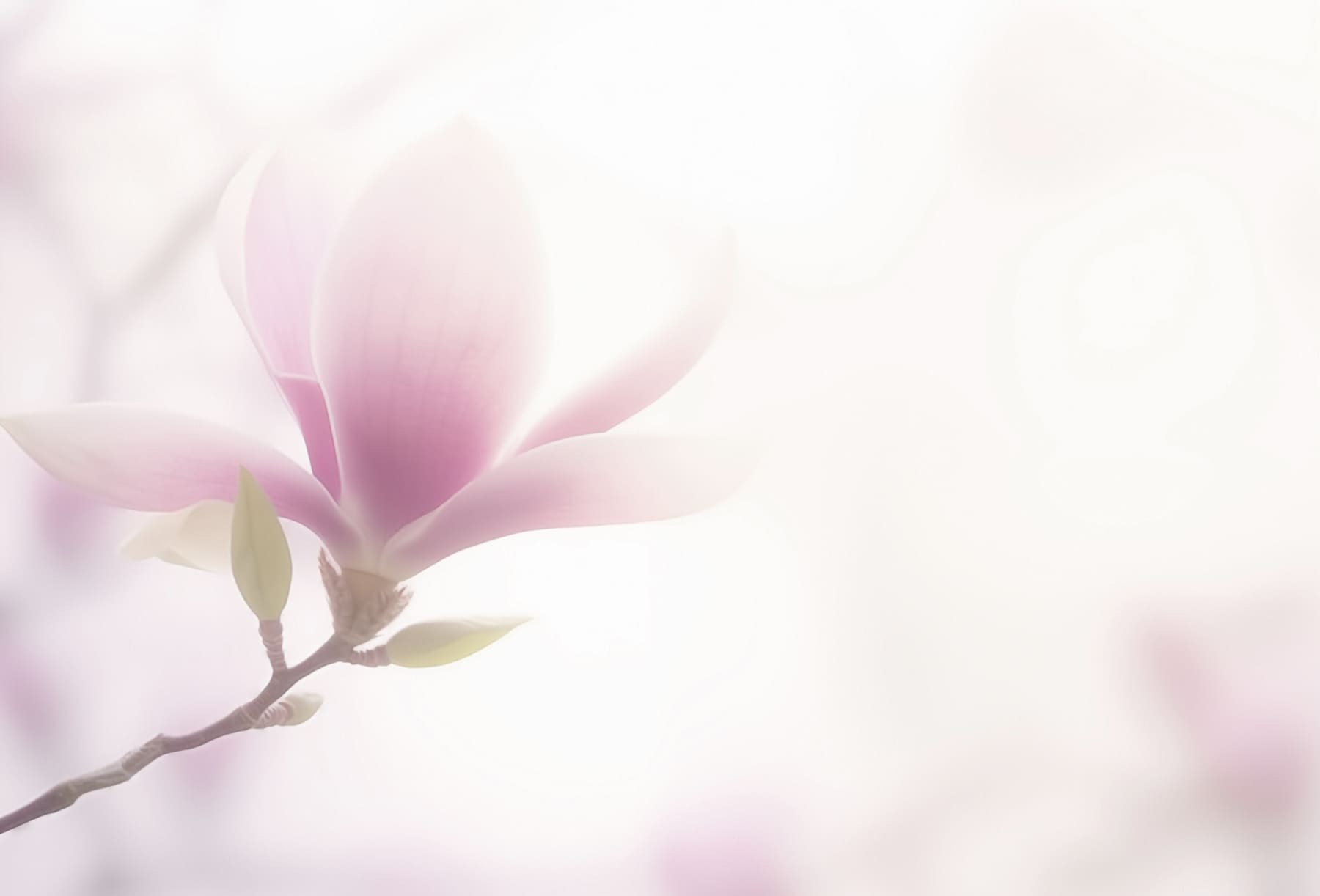 Delicate bloom in soft focus