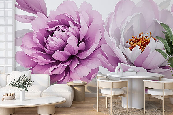 Beautiful blooms in soft colors