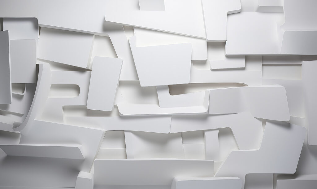 White wall with many rectangles White wall with many rectangles