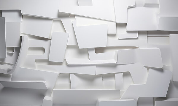 White wall with many rectangles White wall with many rectangles