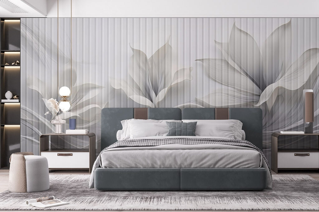 Elegant floral design with flowing patterns Elegant floral design with flowing patterns