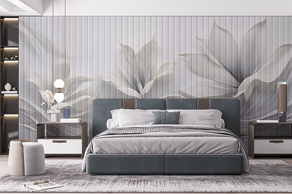 Elegant floral design with flowing patterns Elegant floral design with flowing patterns