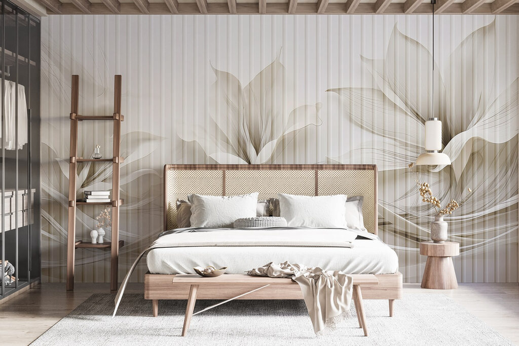 Delicate floral wave design Delicate floral wave design