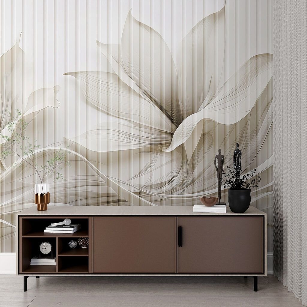 Delicate floral wave design Delicate floral wave design