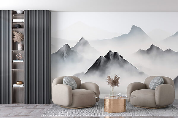 Cordillera con nubes Cordillera con nubes