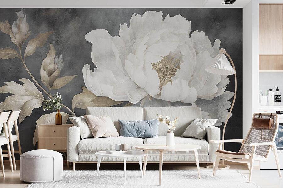 Elegante belleza floral en tonos suaves